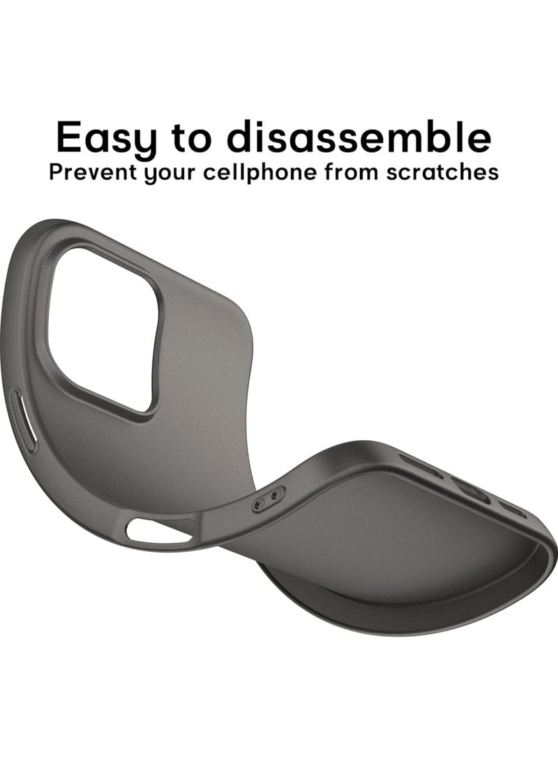 ELTRAZONE Ultra-Thin Matte Gray iPhone 16 Pro Max Case with Camera Lens & Screen Protectors – Shockproof, Anti-Scratch, Lightweight - Image 5