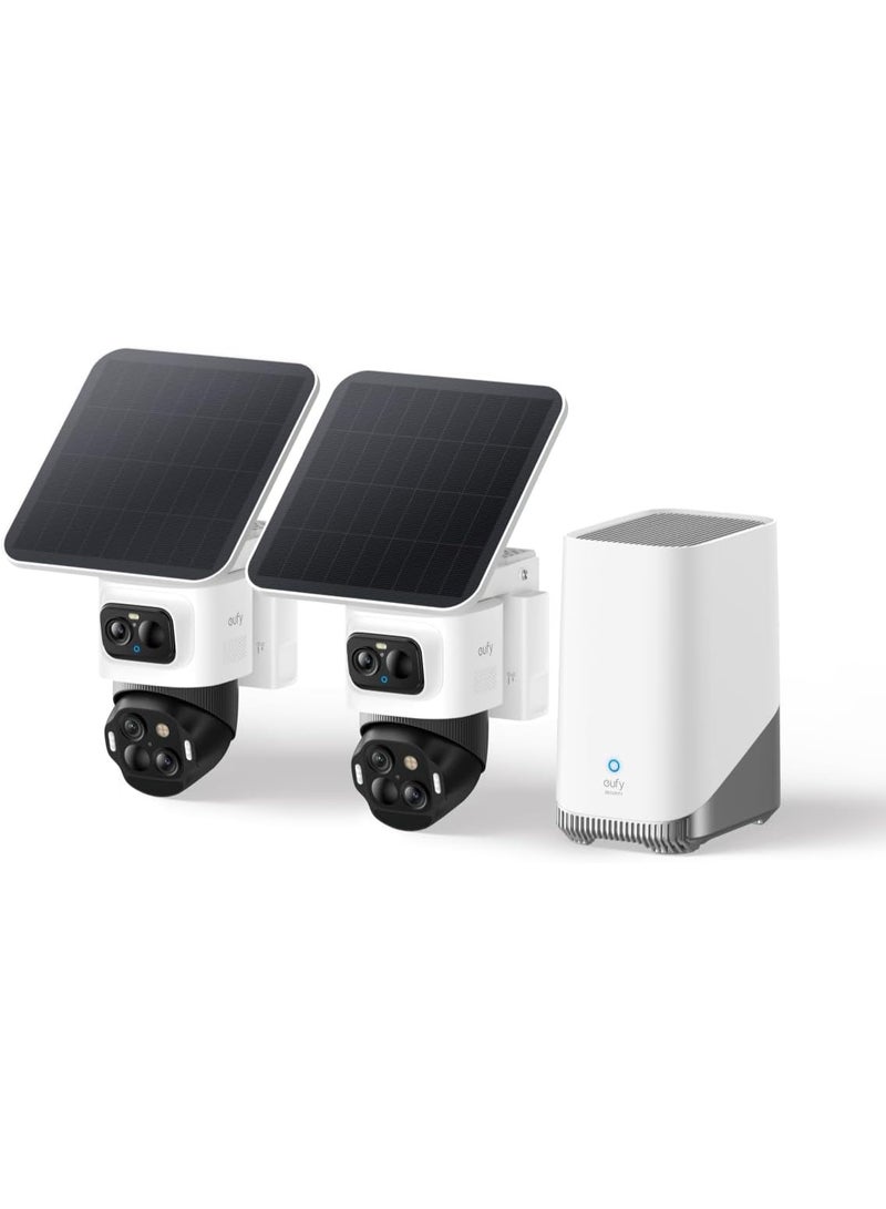 eufy Security SoloCam, Outdoor Camera Surveillance, 360° Surveillance, No Blind Spots, Outdoor Surveillance Camera, Battery, Solar, Toll-Free Use, HomeBase 3 Compatible