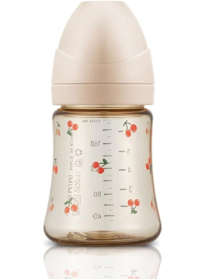 Grosmimi PPSU Baby Bottle, BPA Free (6oz Cherry_Rose Gold) - Image 2