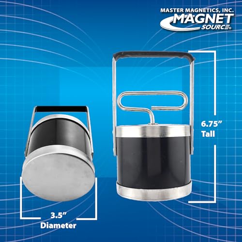 Master Magnetics رافعة أجزاء مغناطيسية خفيفة من ماستر ماغنيتيكس مع إطلاق، بقطر 3.50 إنش، وارتفاع 6.75 إنش بما في ذلك المقبض، سعة 1 باوند، 1 قطعة - Image 4