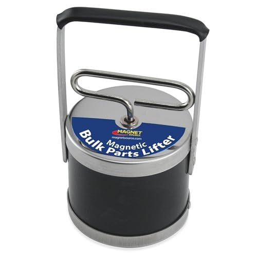 Master Magnetics رافعة أجزاء مغناطيسية خفيفة من ماستر ماغنيتيكس مع إطلاق، بقطر 3.50 إنش، وارتفاع 6.75 إنش بما في ذلك المقبض، سعة 1 باوند، 1 قطعة - Image 1