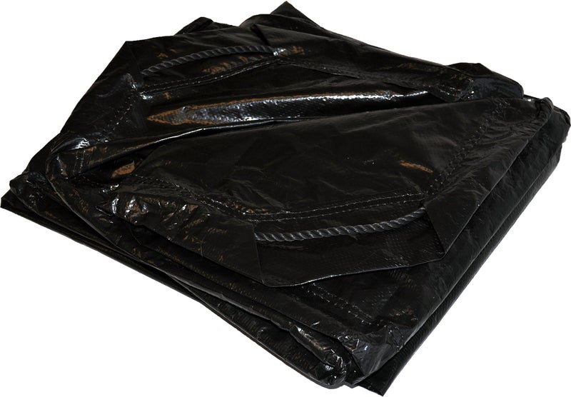 Dry Top 9' x 9' Dry Top Black Drawstring 8-mil Poly Tarp Item #500998 - Image 1
