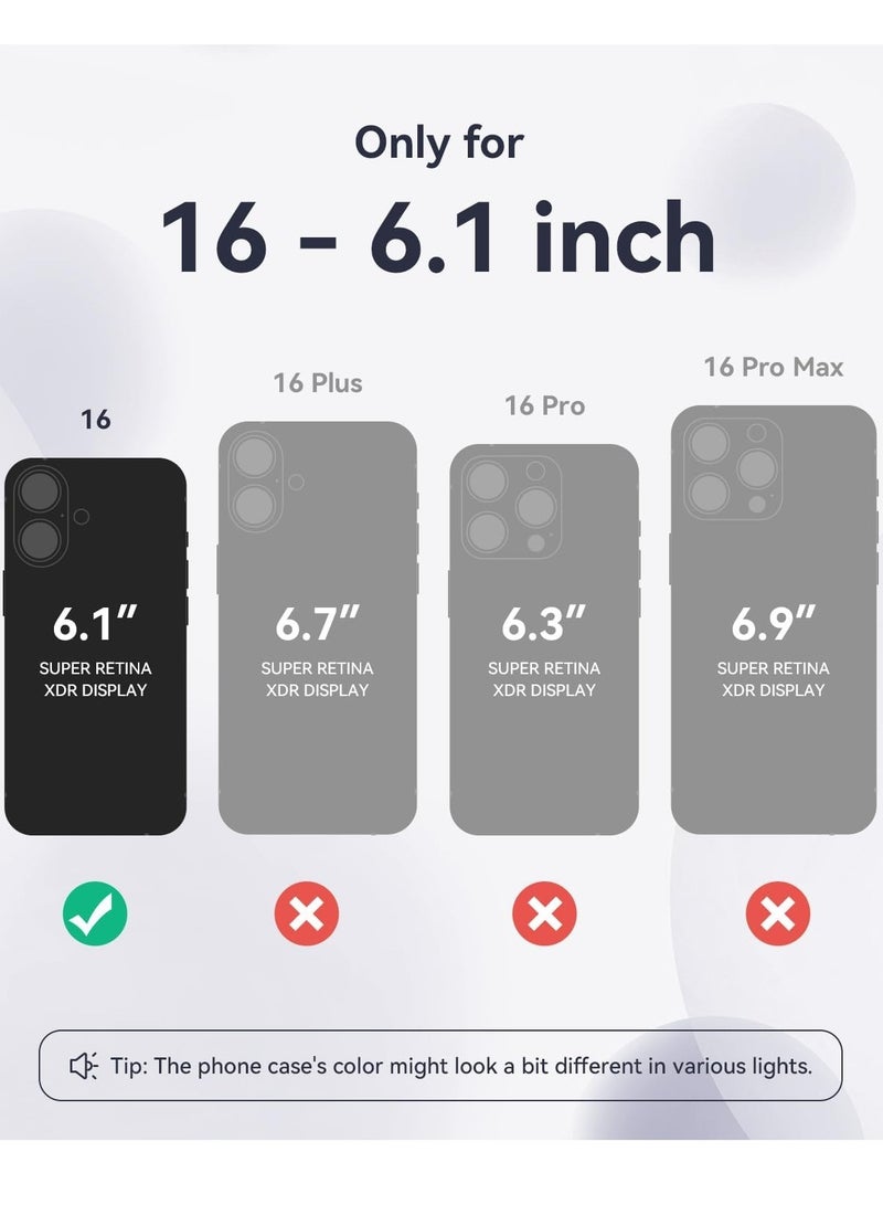 "Midnight Blue Silicone Case for iPhone 16 – Camera Protection, MagSafe Compatible, Anti-Scratch Microfiber Lining, and 2 Screen Protectors Included" - Image 2