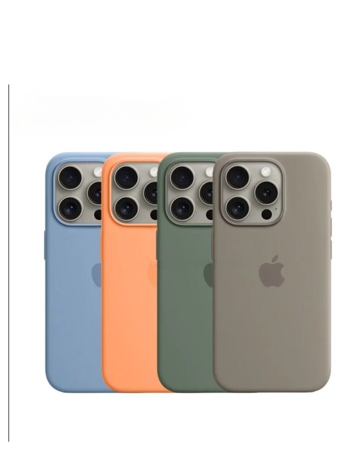 AROAQ Iphone Silicone Magnetic Case, Durable Silicone Case With Magsafe, Comfortable Soft Iphone Protection Case For Iphone 15 Pro Max, 15 Plus, Pro, ( Clay Color ) - Image 2