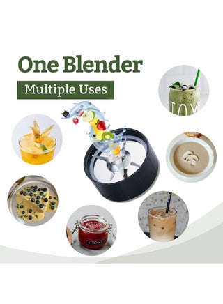 Portable Sports Blender & Smoothie Maker - 1 Touch Button with 600ML Unbreakable Sports Bottle with Lid | 4Pcs Stainless Steel Blade with Anti-slip Feet | Overheat Protection 600 ml 550 W SB-200 Black - view 5