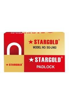 Stargold Padlock Iron Brass Body With 2 Keys  - Image 2