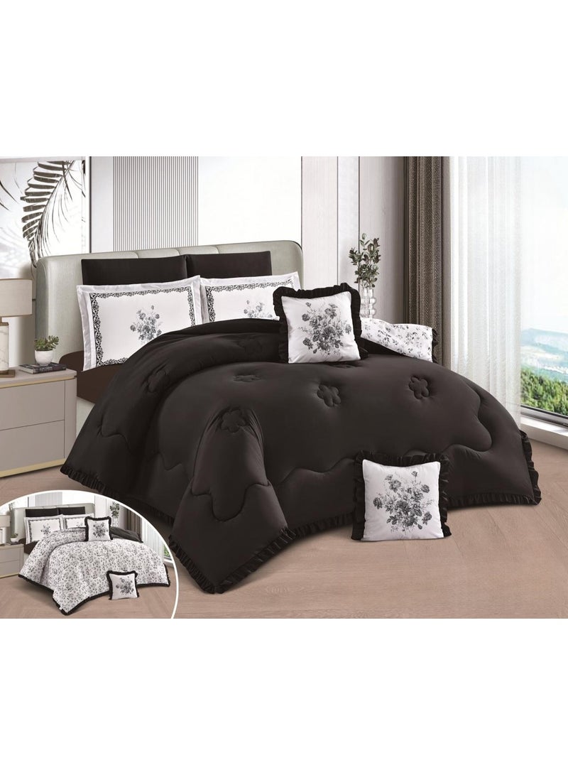 مفرش دانا نفرين نضام وجهين 8قطع صيفي فاخر