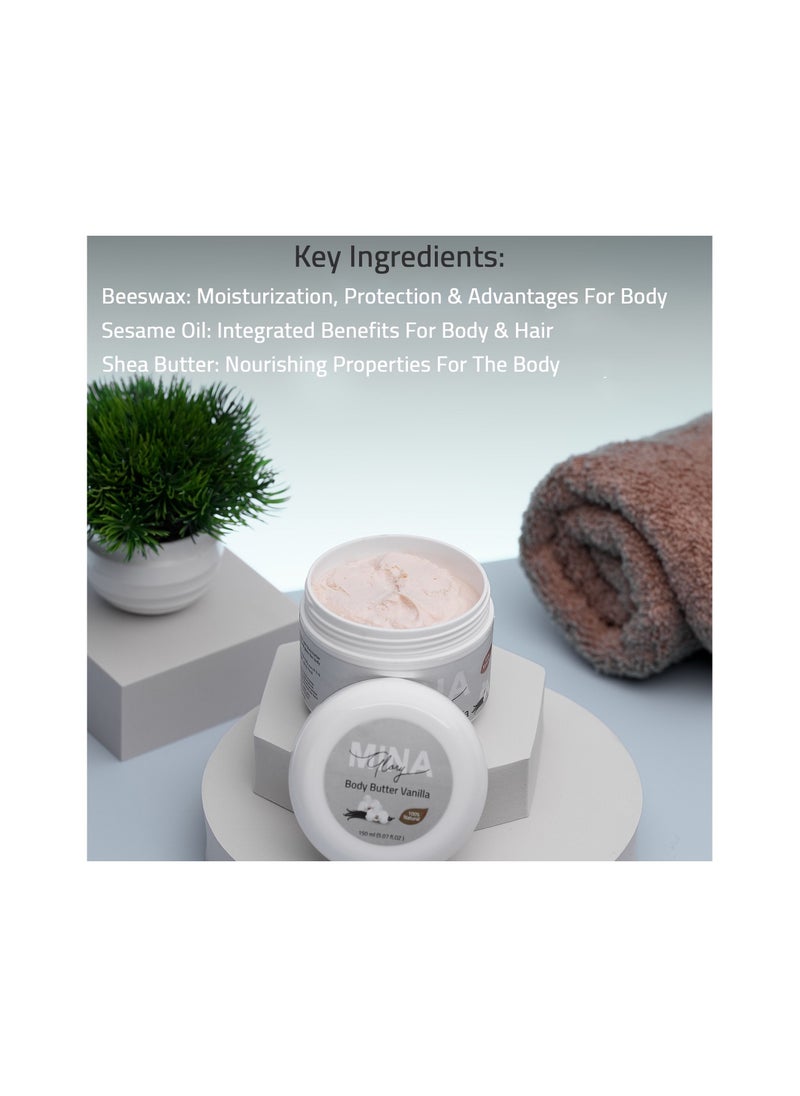 MINA Glory - Mina Glory BODY BUTTER Vanilla  150ml - Image 1