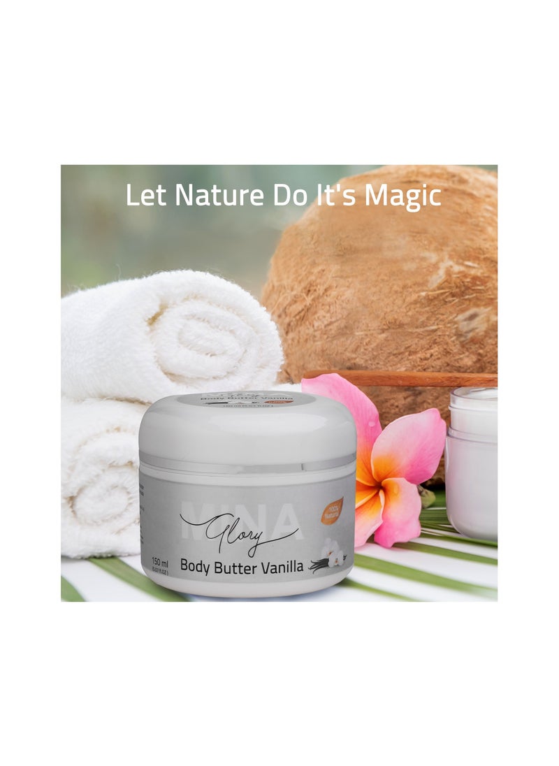 MINA Glory - Mina Glory BODY BUTTER Vanilla  150ml - Image 1