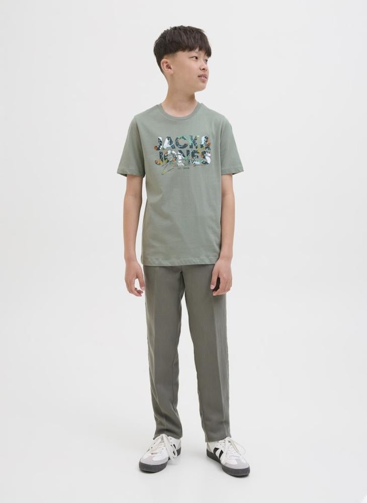 Jack & Jones Junior Kids Jjgeplas Crew Neck T-Shirt - Image 4