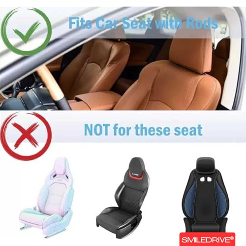 SMILEDRIVE® Car Laptop Stand Backseat Tray Table for Cars-Adjustable Kids Travel Food Trays Roadtrip Back Seat Organizer Pastime/Working/Dinning Desk - Image 5