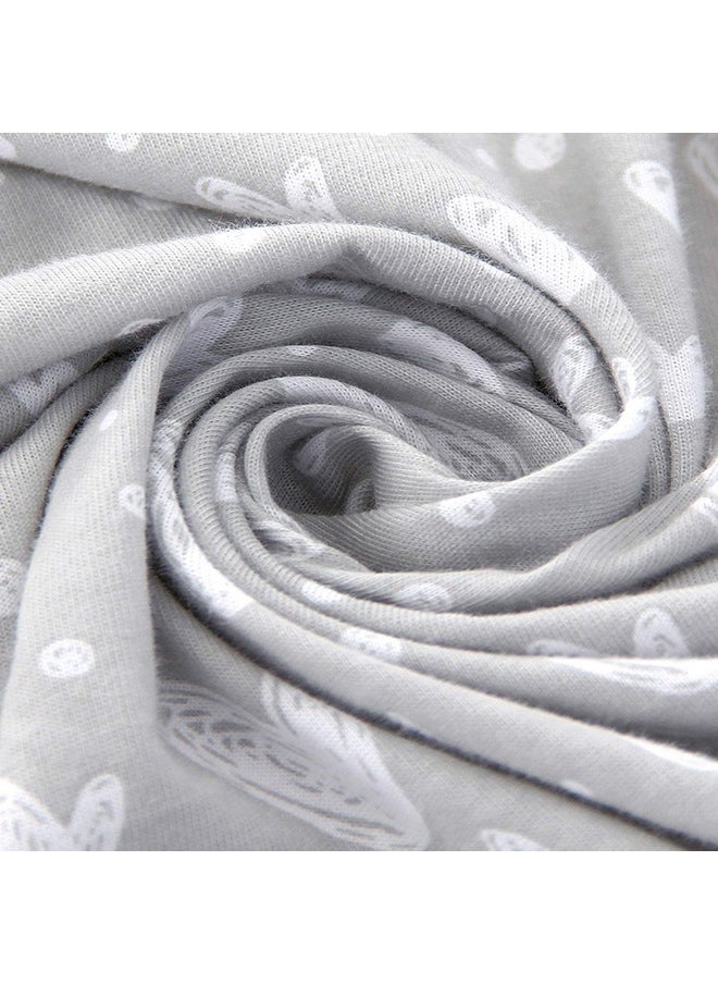 Biloban - Organic Cotton Toddler Pillowcase 2 Pack, (Pillowcase Only) Kids Pillowcase For Sleeping Fit Pillow Sized 13"X 18" Or 14"X19", Envelope Travel Pillowcase For Girl Boy, Gray Heart & White Star - Image 1