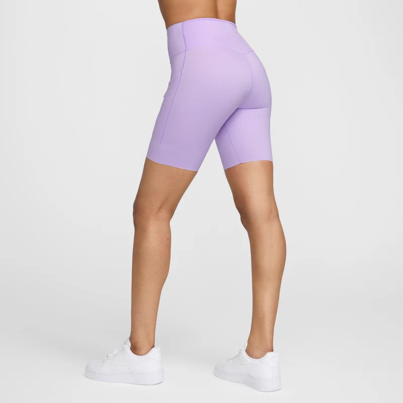 نايكي جو شورت الدراجة فيرم-سيبورت بخصر متوسط الارتفاع وجيوب للنساء - 20 سم (تقريبًا)