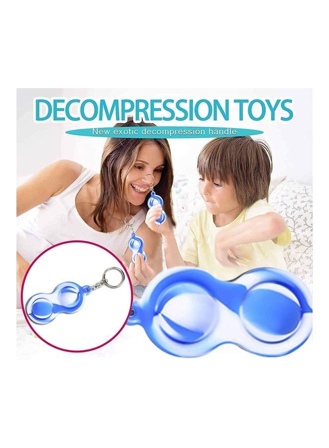 NIBEMINENT Push Pop Bubble Sensory Fidget Toy With Keyring - Image 3