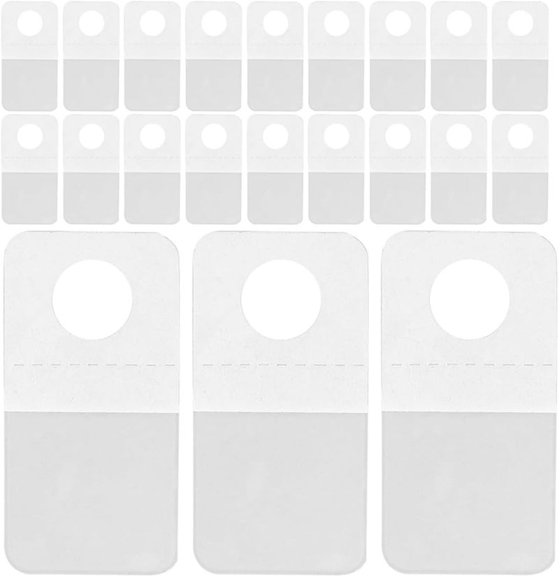 250pcs Transparent Self Adhesive Hanging Tabs with Airplane Clear Sticky Hooks for Wall Hanging Space-Saving Retail Display and Home Organization - Image 1