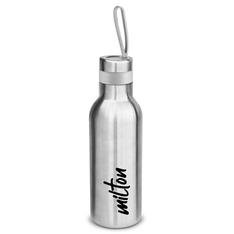 Milton MILTON Smarty 600 Stainless Steel Water Bottle, 490 ml, Steel Plain (Pack of 1) - Image 1
