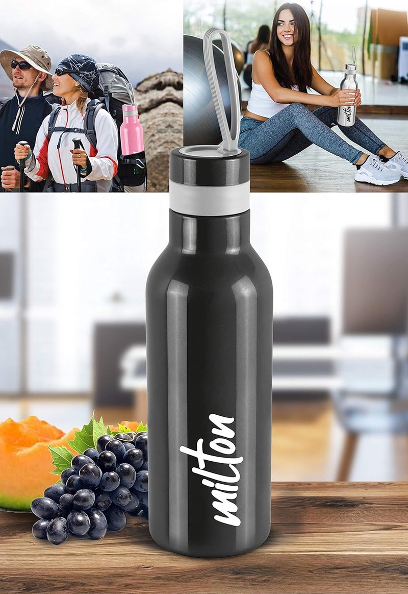 Milton MILTON Smarty 600 Stainless Steel Water Bottle, 490 ml, Steel Plain (Pack of 1) - Image 2