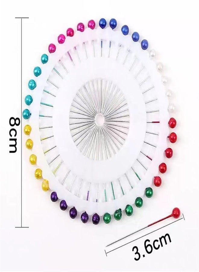 nanaxagly 240 Pcs Decorative Round Colored Faux Pearl Heads Straight Pins, for Jewelry DIY Sewing Fabric Silk Crafts Making Wedding Decorations - Image 3