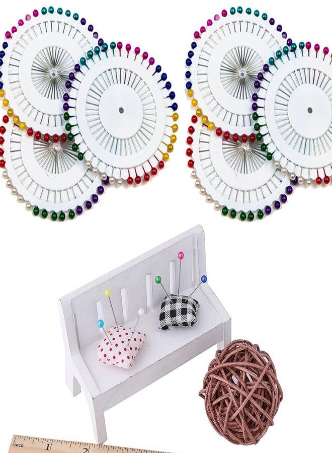 nanaxagly 240 Pcs Decorative Round Colored Faux Pearl Heads Straight Pins, for Jewelry DIY Sewing Fabric Silk Crafts Making Wedding Decorations - Image 4