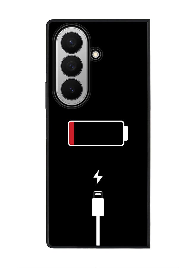 Stylizedd For Samsung Galaxy Z Fold7 Case,Slim fit Camera Protection, Shockproof Thin Phone cover  - Battery Empty