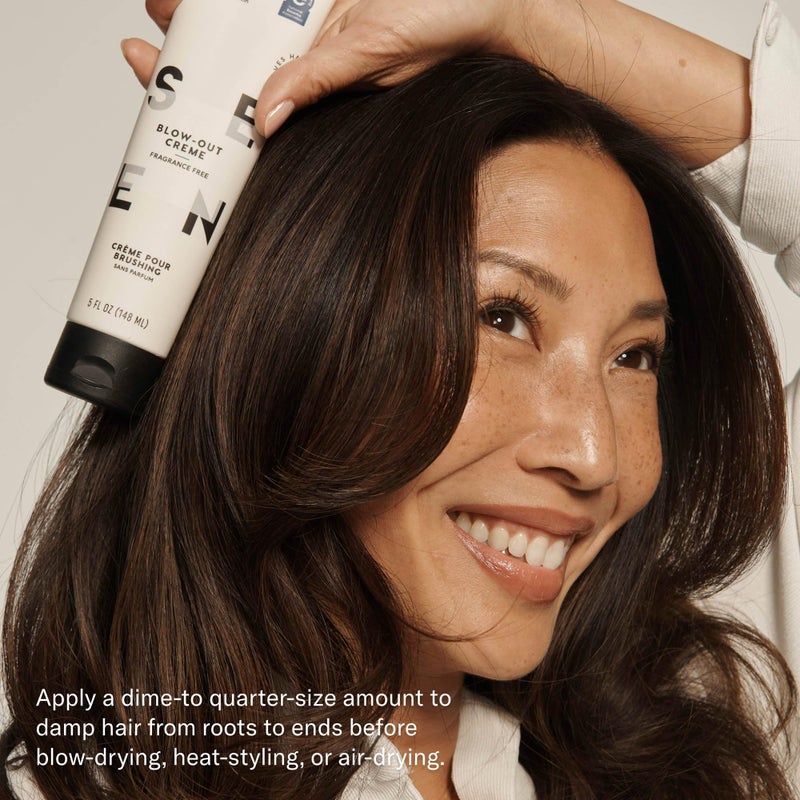SEEN Blow-Out Creme, Fragrance Free - Non-Comedogenic & Blow Out Hair Cream- Reduces Frizz- Heat Protectant- Safe for Sensitive, Eczema & Acne Prone Skin - Image 5