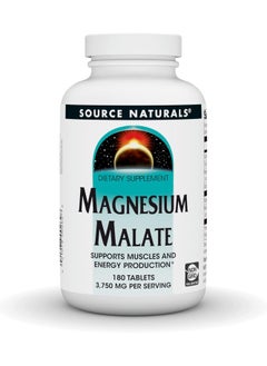 Source Naturals Source Naturals Magnesium Malate Tablets (3750mg Per Serving, 180 Pieces) 