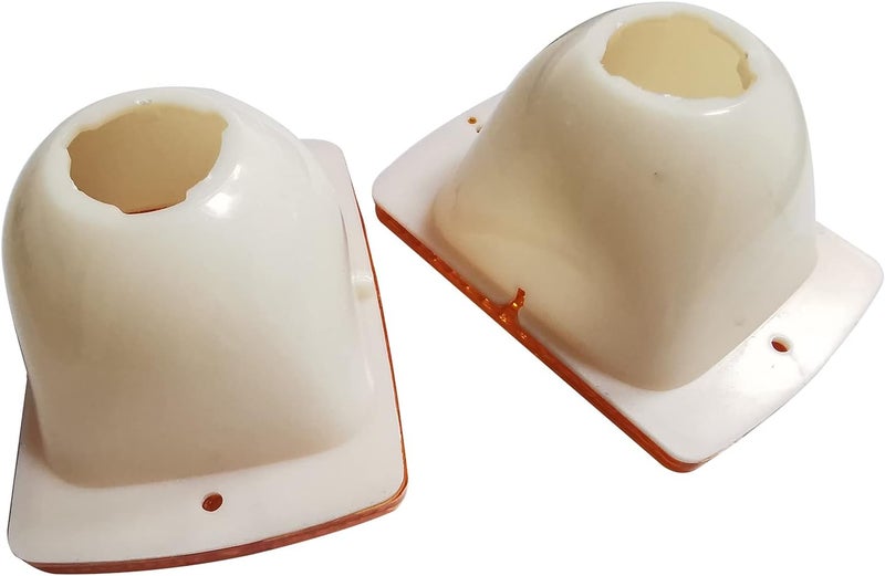 KYYET Compatible with 1987-1995 Jeep Wrangler YJ Driver Passenger Side Turn Signal Side Marker Light Lens Housing Replace for 56001378, CH2520111 ;(Amber Lens) - Image 5
