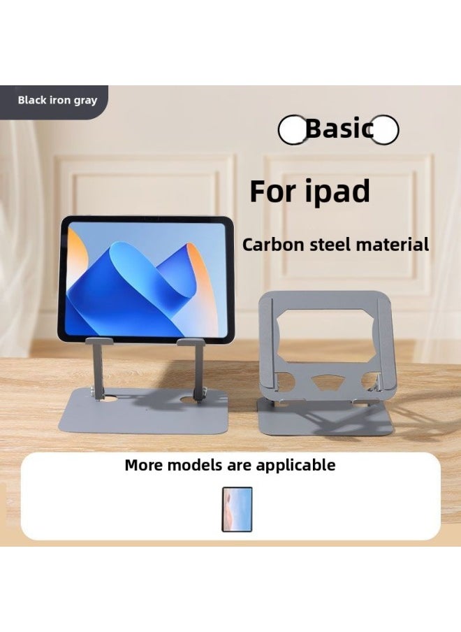 Generic - Product Computer Bracket Notebook Bracket Carbon Steel Frame Standing Height Radiator Easy To Fold And Lift-Color:(black Iron Gray) Small Long High-count Stand For Tablets And Ipads - Image 1