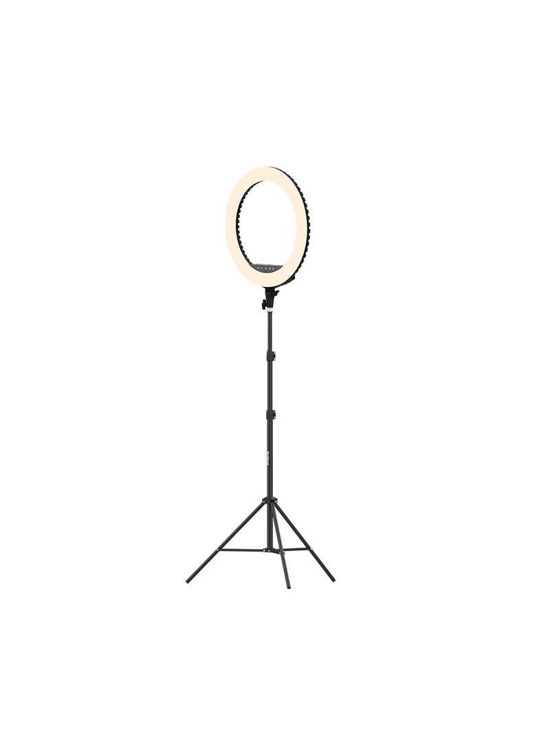 Goaltage - LGT02 GlowMaster Pro 21-Inch Ring Light with Adjustable Lighting and Phone Holder, Remote Control and Touch Control Panel - Image 1