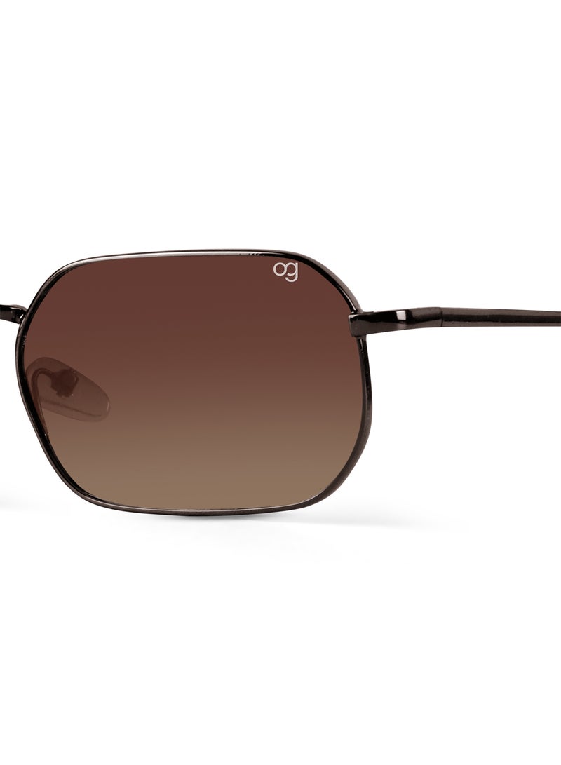 Woggles Altair Brown Hexagonal Sunglasses  - Image 2