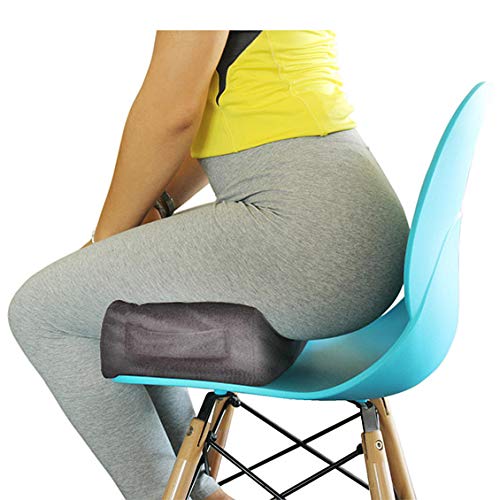 YESINDEED Brazilian Butt Lift Pillow – Dr. Approved for Post Surgery Recovery Seat – BBL Foam Pillow + Cover Bag Firm Support Cushion Butt Support Technology - Grey - Image 2