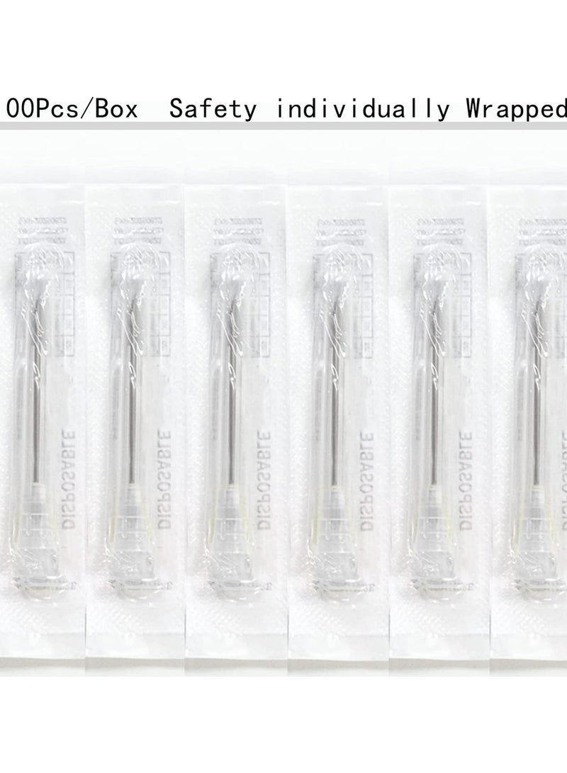 SKYLINE 22 Gauge 1 Inch Dispensing Syringe Needle 100PCS - Image 5