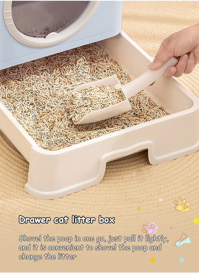 Kidle - Large Foldable Cat Litter Box with Lid Easy to Clean Anti-Splashing Enclosed Cat Toilet Box - Image 1