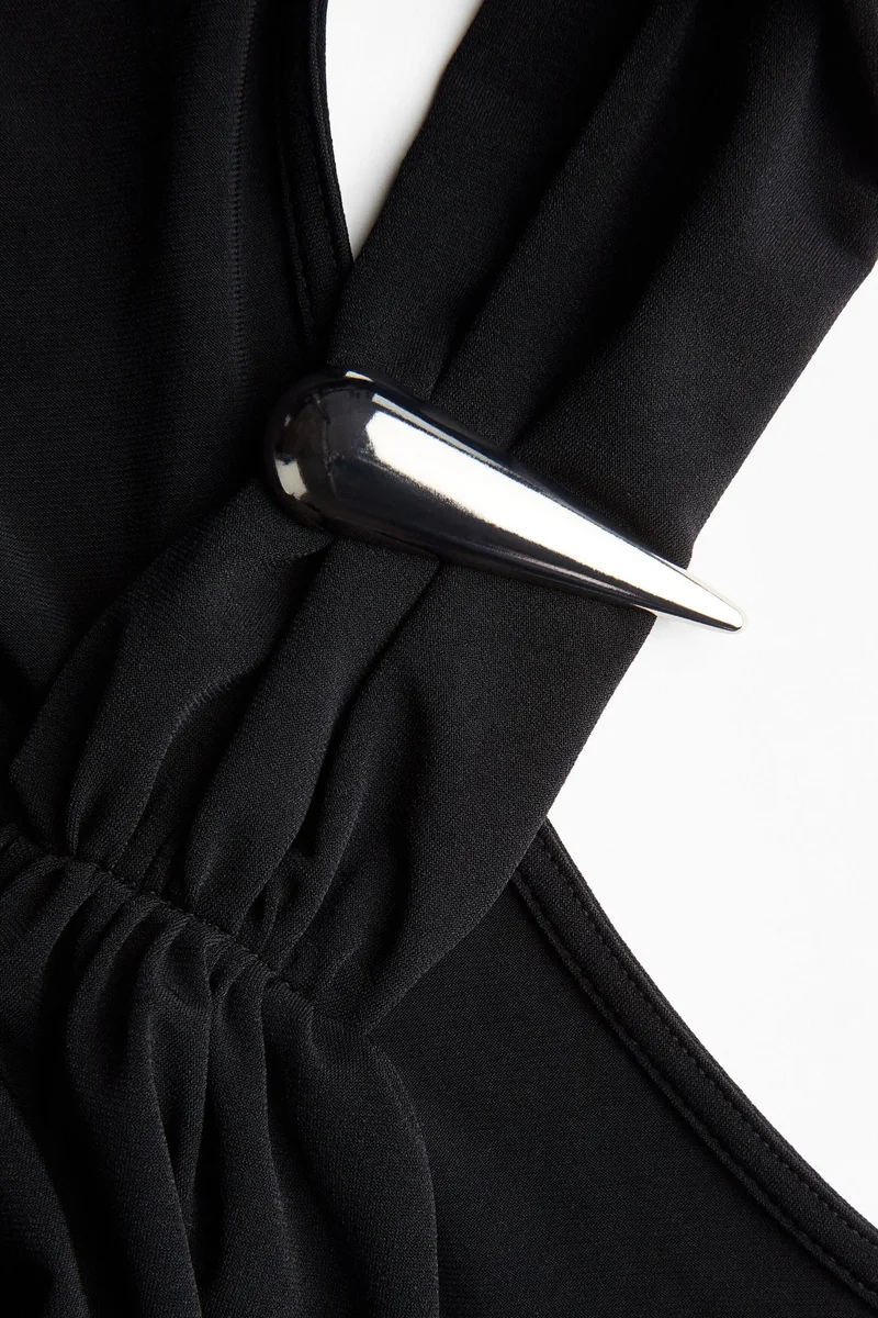 H&M Metal-detail halterneck top