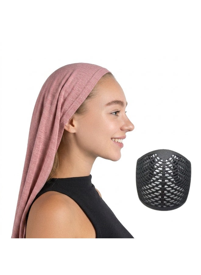 مثبت وشاح الرأس تحت القبعة للمسلمين، مادة نايون، مناسب للشعر العادي إلى الكثيف، شريط تثبيت الشعر وإكسسوارات الشعر، مثالي للنساء المسلمات، للاستخدام اليومي والمناسبات الخاصة - Image 5