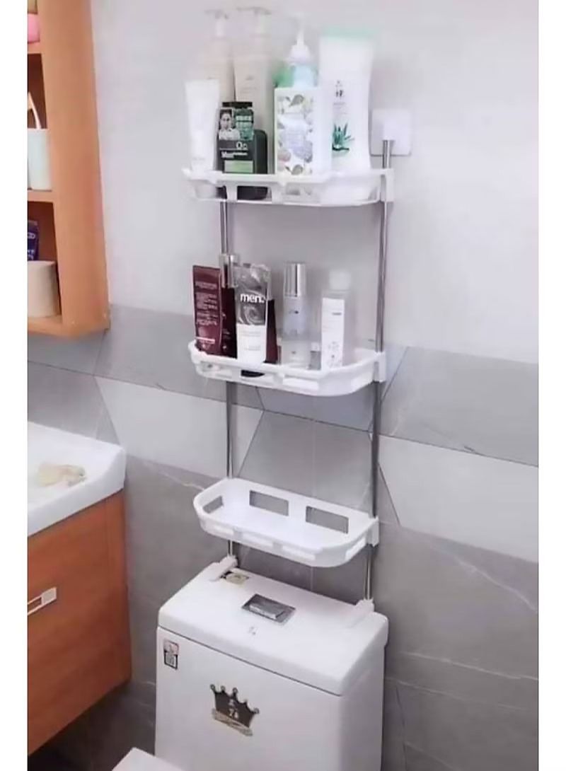 AGD Wall Mounted Three-Tier Bathroom Shelf - Image 1