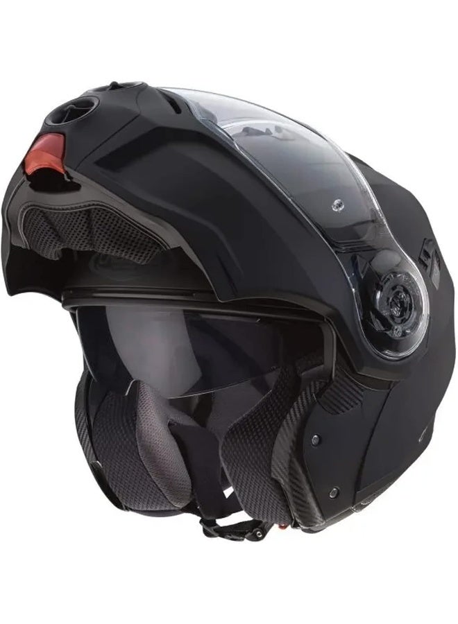 ‎CABERG Duke Evo Flip-Up Full Face Motorcycle Helmet - Matt Black - Image 2