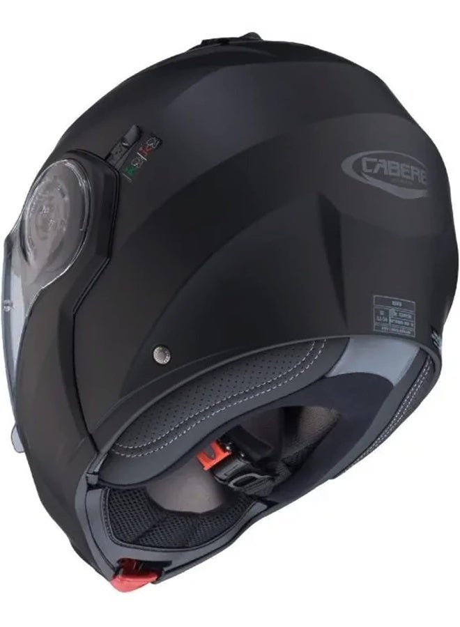 ‎CABERG Duke Evo Flip-Up Full Face Motorcycle Helmet - Matt Black - Image 4