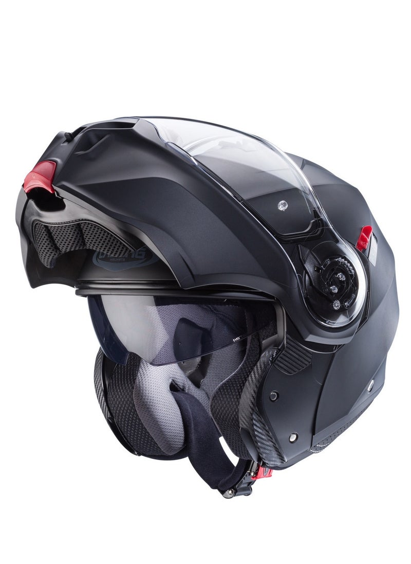 ‎CABERG - Full Face Duke Evo Motorcycle Helmet Matte Black Modular Helmet, 1 Piece - Image 1