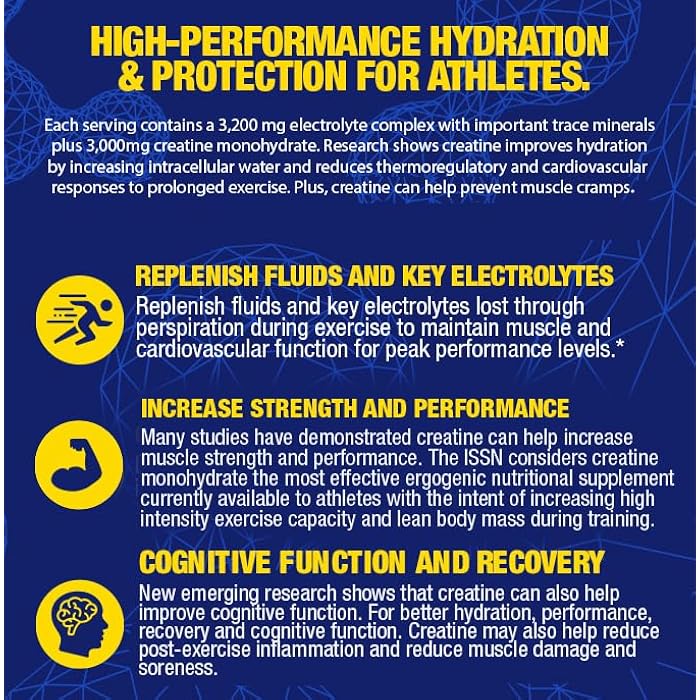 Maximum Human Performance MHP Impact Hydration Electrolyte Creatine Sports Drink Stick Pack, No Artificial Sweeteners or Colors, Performance, Recovery, Lemon Lime, 14 Count - Image 4