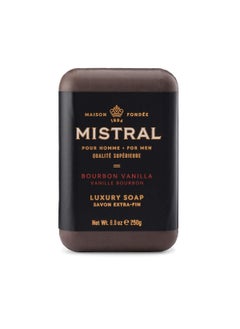 Mistral Bar Soap Organic Bourbon Vanilla Large Natural Exfoliation