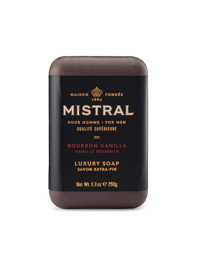 mistral - Mistral Bar Soap Organic Bourbon Vanilla Large Natural Exfoliation - Image 1