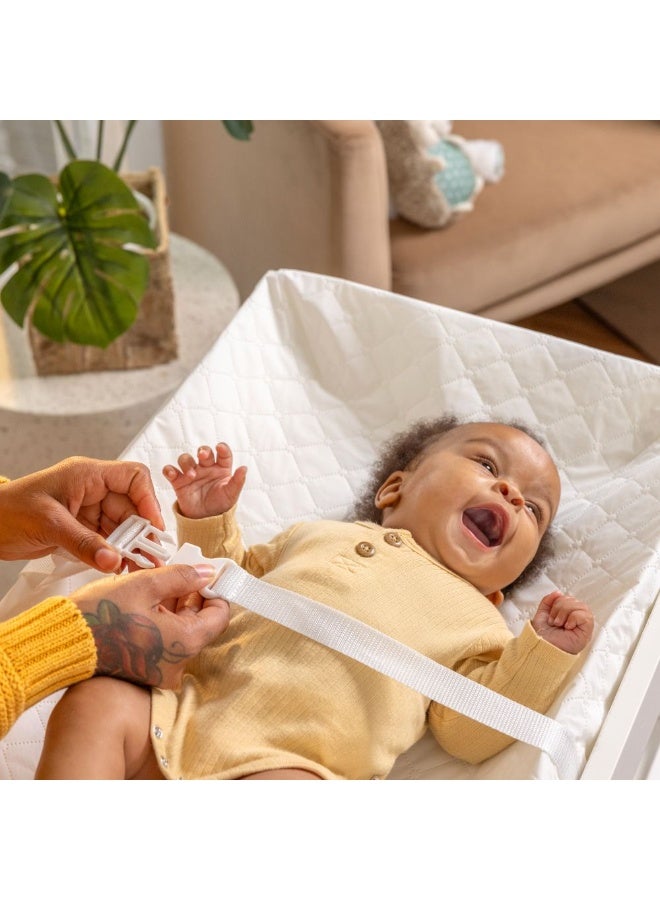 ingenuity Summer by Ingenuity - 4-Sided Changing Pad, Safety Belt & Furniture Strap, Waterproof, Ages 0–24 Months - Image 3