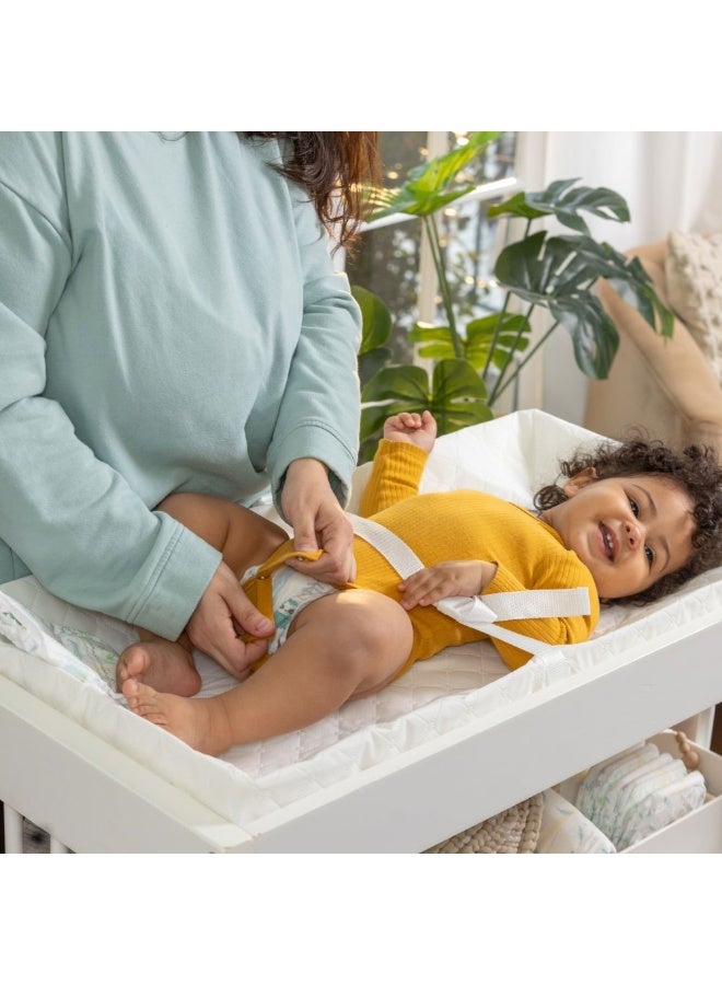 ingenuity Summer by Ingenuity - 4-Sided Changing Pad, Safety Belt & Furniture Strap, Waterproof, Ages 0–24 Months - Image 2