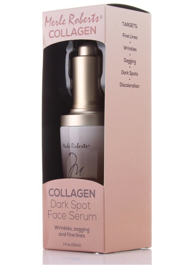 Merle Roberts Dark Spot Serum with Collagen. Anti-aging serum for Wrinkles, Sagging Skin, & Fine lines. With Bulgarian Rose & Antioxidant Superfood botanicals Kale, Acai, & Noni. (1 Fl Oz (Pack of 1)) - Image 2