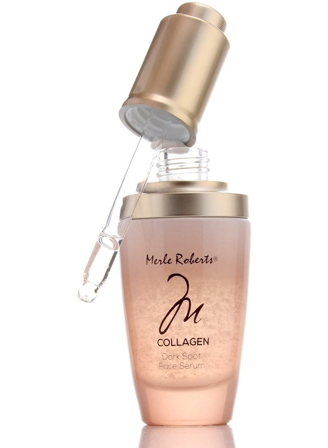 Merle Roberts Dark Spot Serum with Collagen. Anti-aging serum for Wrinkles, Sagging Skin, & Fine lines. With Bulgarian Rose & Antioxidant Superfood botanicals Kale, Acai, & Noni. (1 Fl Oz (Pack of 1)) - Image 1