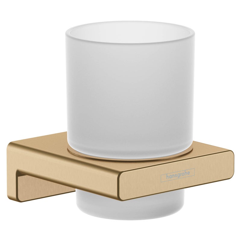 hansgrohe AddStoris Toothbrush Tumbler in Brushed Bronze 4inch Accessories in Brushed Bronze 41749140 - Image 3