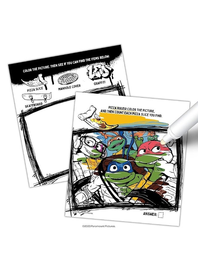 Ninja Turtles - TMNT Imagine Ink Activity and Coloring Book Bundle for Kids with 25 Ninja Turtle Tattoos and Party Favors - Image 1