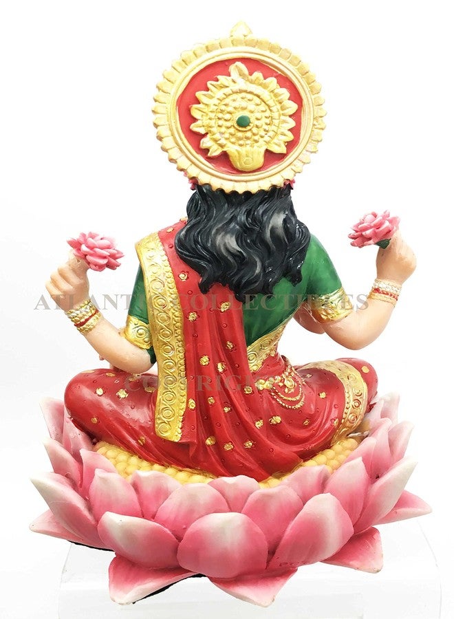PT Pacific Trading Lakshmi Hindu Goddess on Lotus Statue Sculpture - Image 3