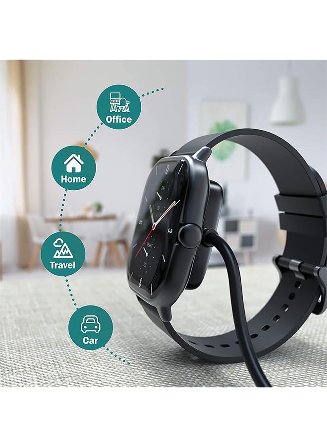 erorex Watch Charger For Amazfit Gtr 2 Gtr 2E Gtr 2 Esim Gts 2 Mini Gts 2E Bip U Bip U Pro Pop Pro Zepp E Zepp Z T Rex Pro Usb Charging Cable 3.3Ft 100Cm Smartwatch Accessories  - Image 5